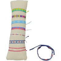 Lot de 35 bracelets ruban ethniques